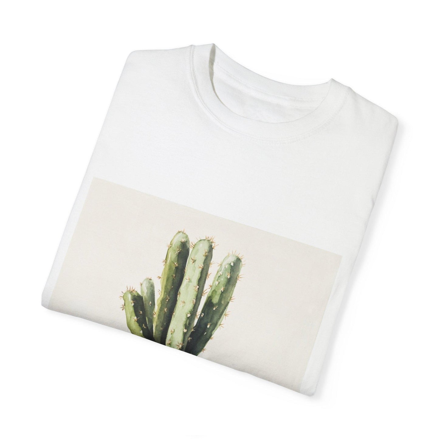 Cactus Design Unisex Garment-Dyed T-shirt