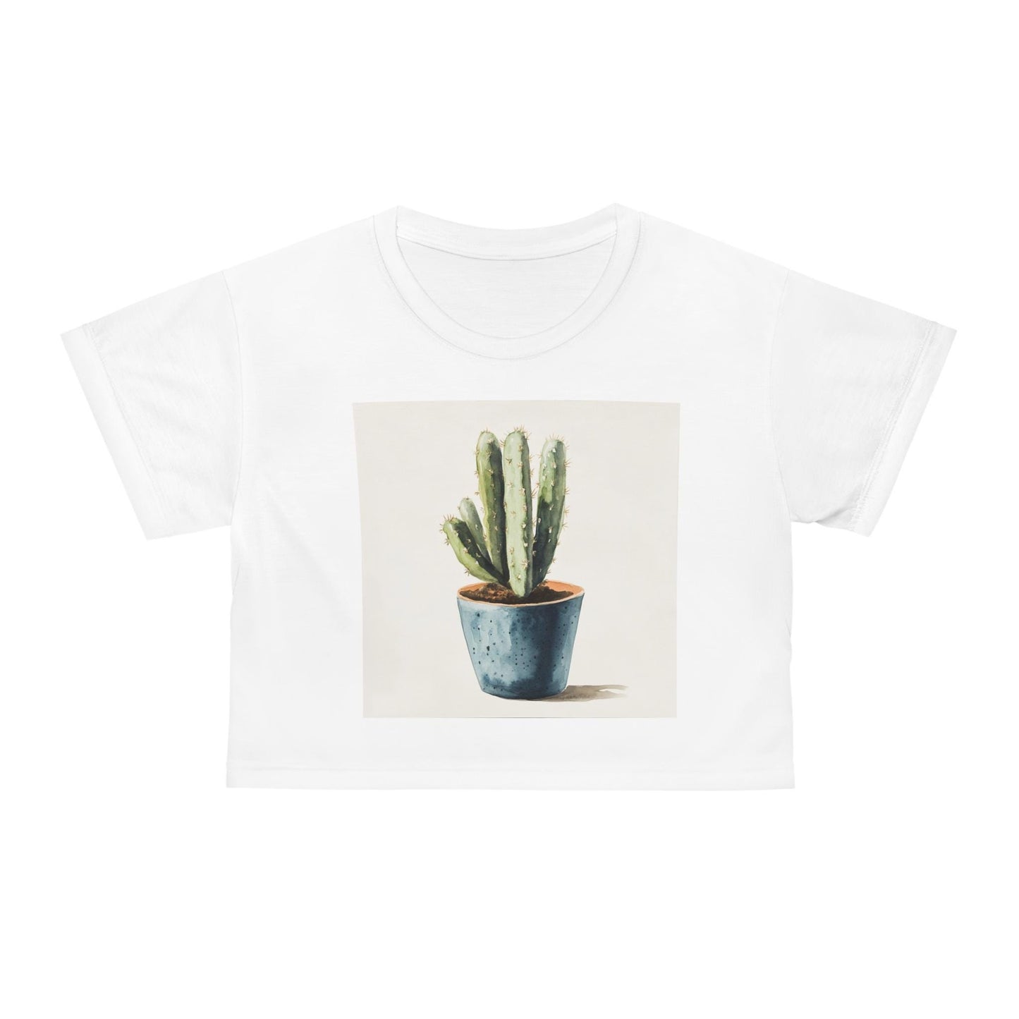 Cactus Crop Tee - Cute Crop T-Shirt