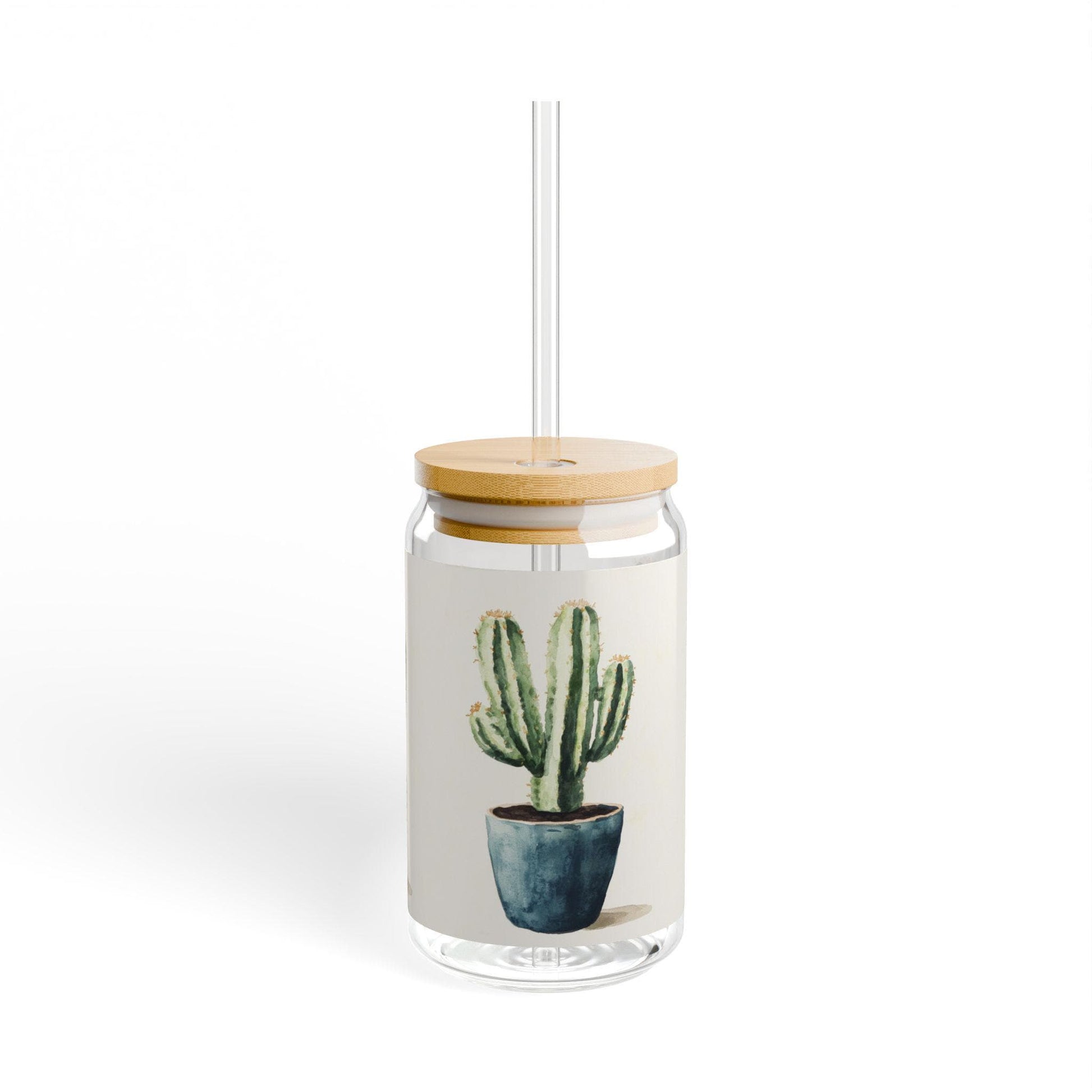 Cactus Sipper Glass, 16oz