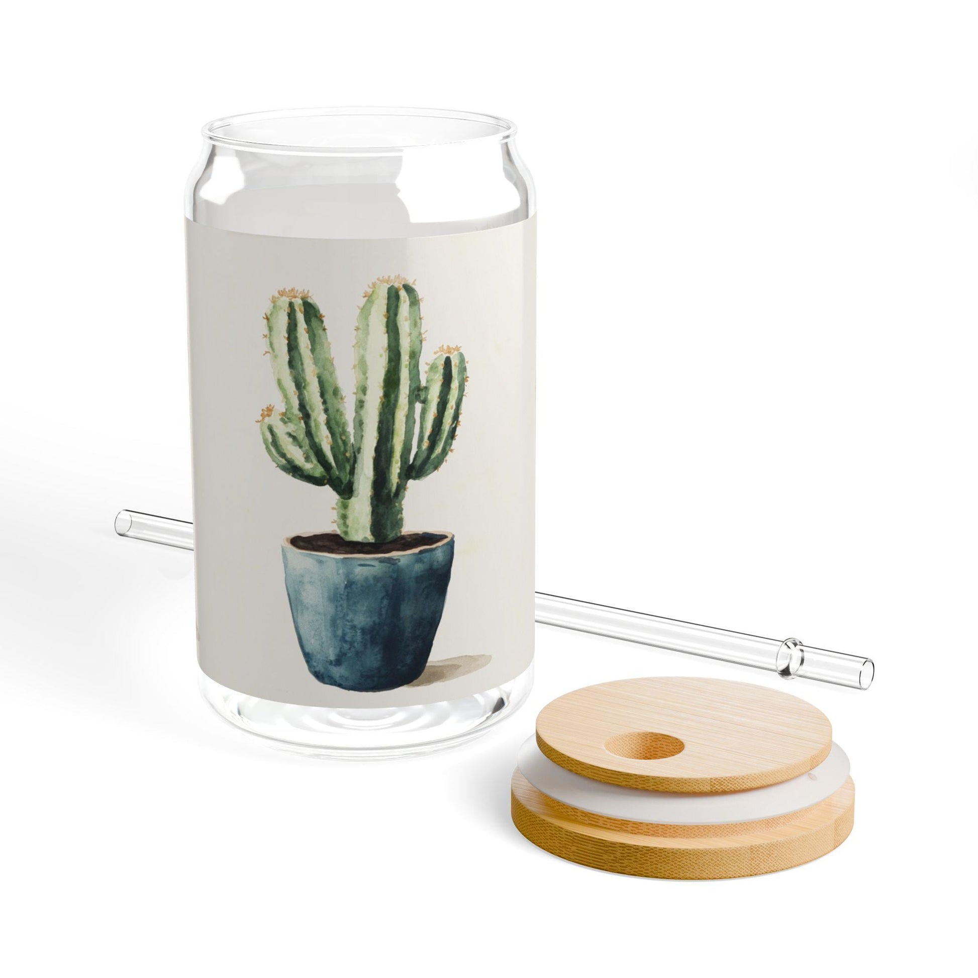 Cactus Sipper Glass, 16oz