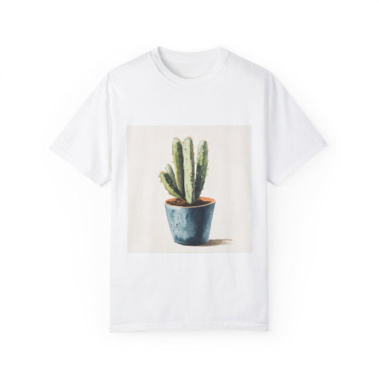 Cactus Design Unisex Garment-Dyed T-shirt