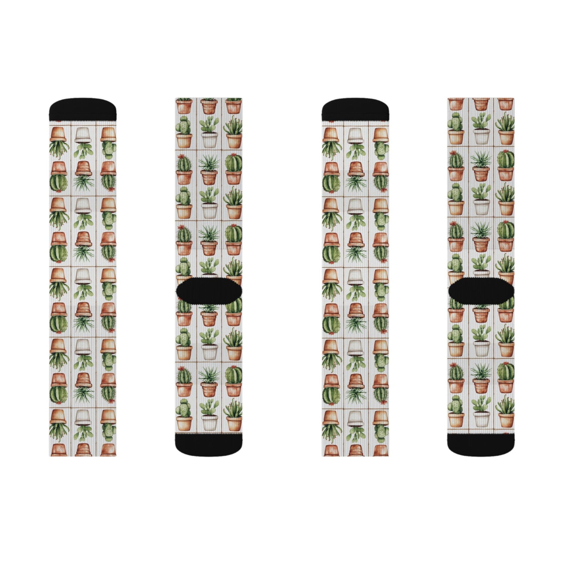 Fun Trendy Cactus Socks