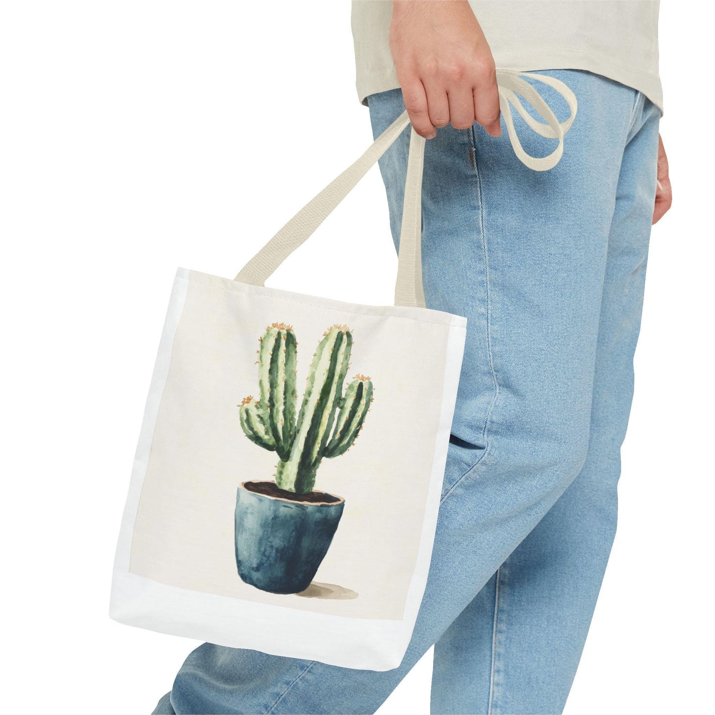 Cactus Tote Bag - Popular Grocery Tote Bag with Cactus Design