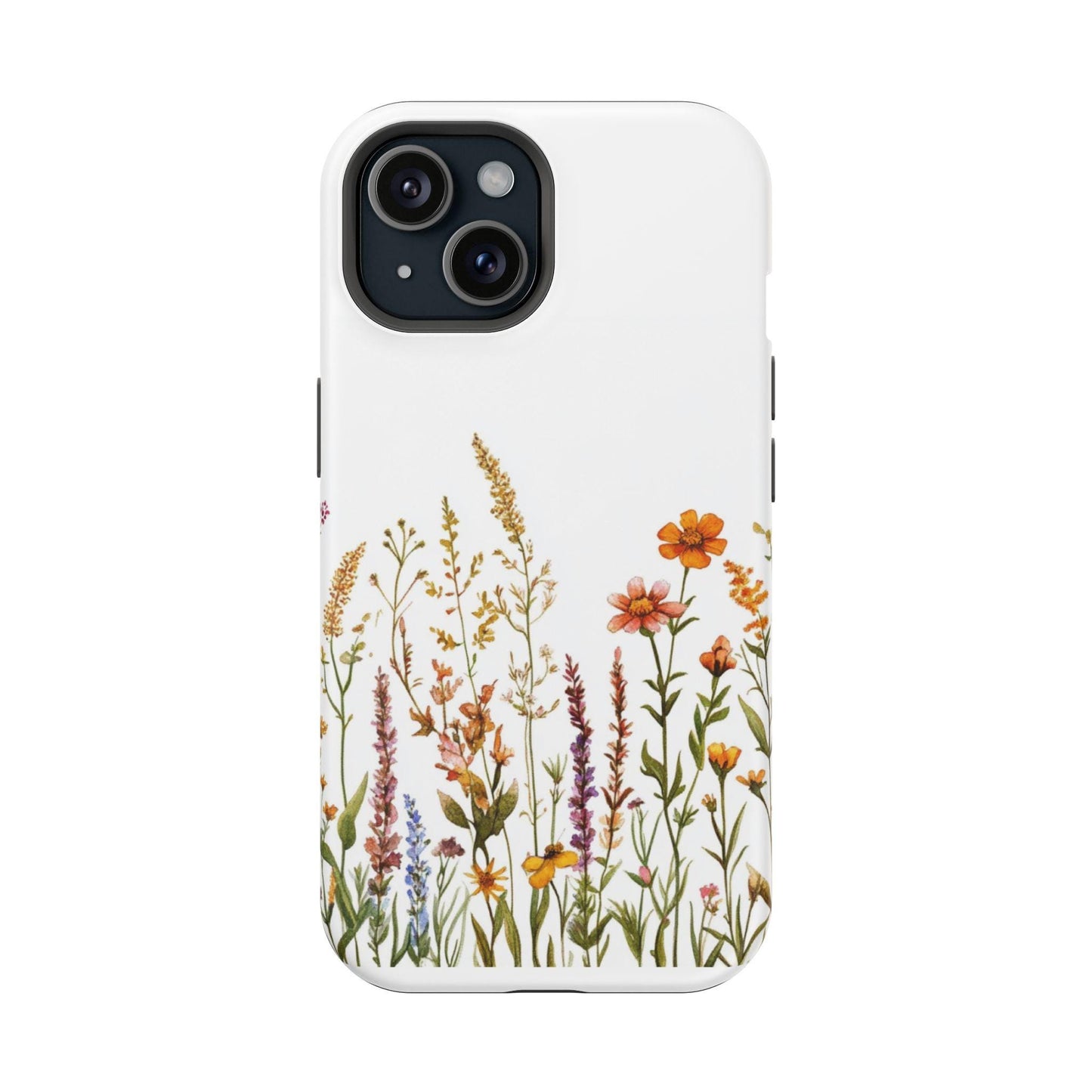 Custom Art Wildflower - Impact-Resistant iPhone Case