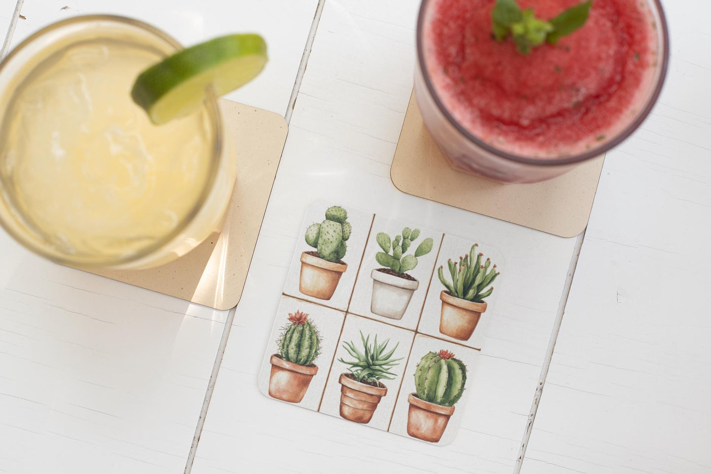 Fun Cactus Cork-back coaster - Popular Coasters - Fun Coasters