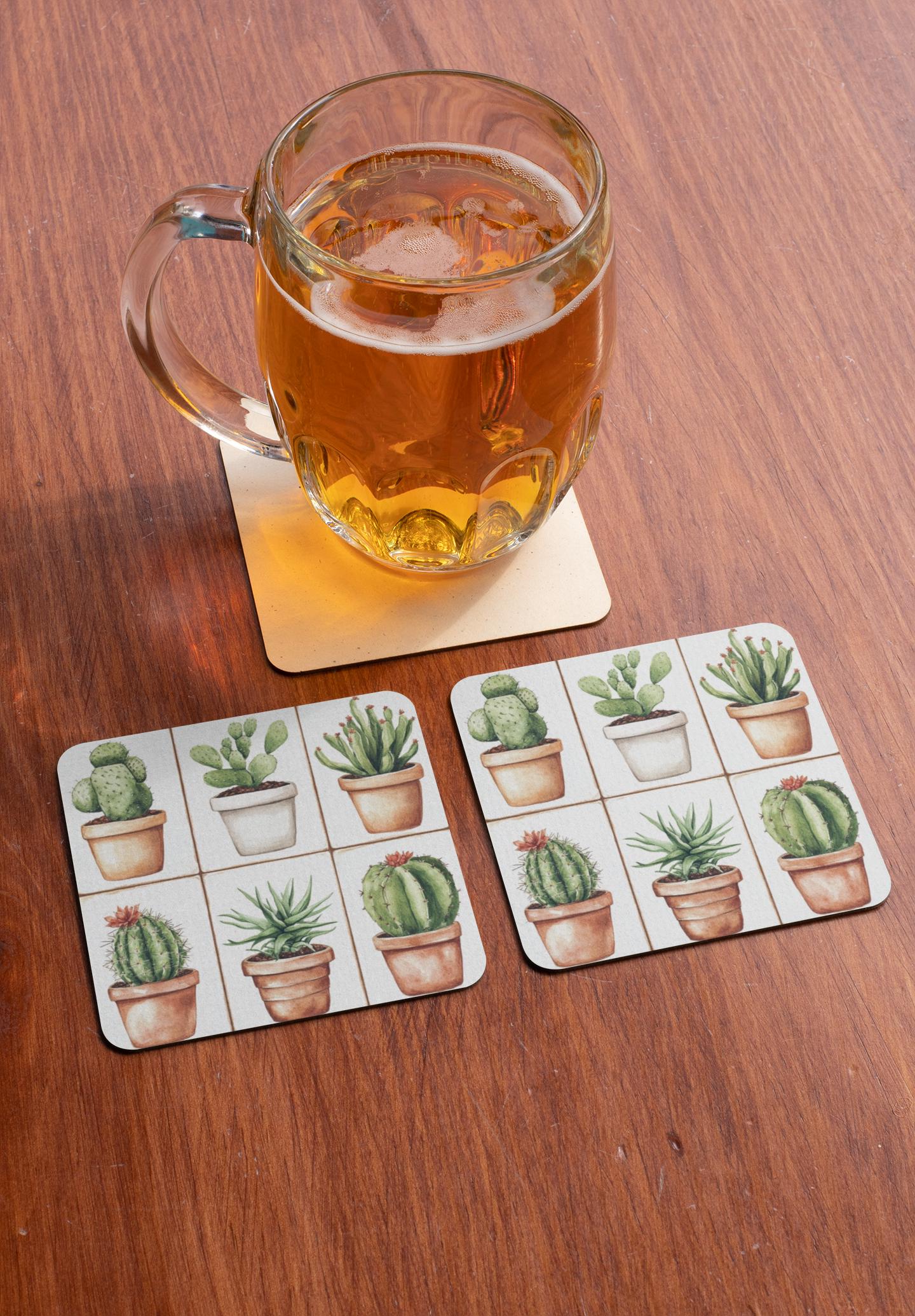 Fun Cactus Cork-back coaster - Popular Coasters - Fun Coasters